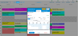 Ecran agenda en ligne